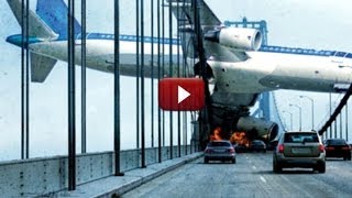 Huge Plane Crashes Into Bridge [upl. by Rambert]