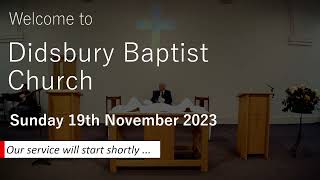 DBC Sunday Worship 19th November 2023 [upl. by Yruj]