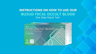 How to use the BUZUD Fecal Occult Blood Test kit [upl. by Kathi]