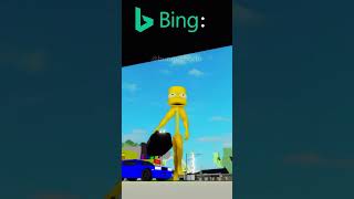 Google VS Bing How to stop getting bullied at school shorts roblox bungus robloxmemes meme [upl. by Annawik404]