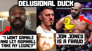 Jon Jones DELUSIONALY DUCKING Tom Aspinall Recent Interview EXPOSES HIM My Reaction [upl. by Kopple]