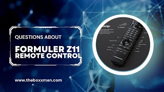 REMOTE CONTROL QUESTION FORMULER Z11 PRO MAX [upl. by Anileme]