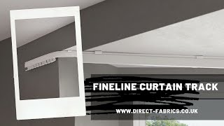 Fineline Curtain Track  Bendable Topfix or Wall Fix Bay Window Curtain Track Video [upl. by Dolf]