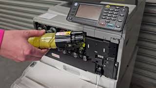 Replacing Toner Ricoh MP C305 [upl. by Akamahs]