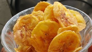 How to make Banana Chips in Tamil  Kerala Chips Yellow Chips Nendran Banana Chips 11 [upl. by Anatol]