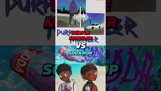 Juice WRLD Song Battle PURPLE MONCLER vs SODA POP shorts [upl. by Dnob]