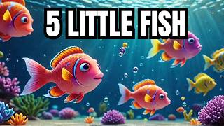 Five Little Fish Song for Kids  MustWatch Animated Fun Nursery Rhymes amp Kids Music [upl. by Krause]