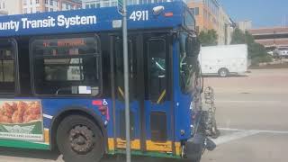 MCTS Route 42 leaving Bayshore park and ride [upl. by Charbonneau]