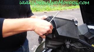 How to change Mass Air Flow MAF sensor on Audi A6 C6 4F [upl. by Eila]