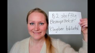 Video 1112 Karense kommenterer klagebrev på B2 nivå om stenging av bibliotek [upl. by Calendre]