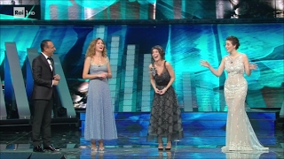 Sanremo 2017  Giusi Buscemi Diana Del Bufalo e Alessandra Mastronardi [upl. by Pickar539]