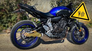 Stock Exhaust Modification Yamaha MT07 [upl. by Ausoj]