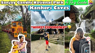 Kanheri Caves Mumbai in MONSOON 🌧️ Sanjay Gandhi National Park Vlog  Borivali [upl. by Valery]