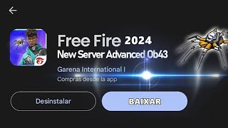 ATUALIZOU CORRE O NOVO FREE FIRE DE 2024 [upl. by Eelyrehc501]