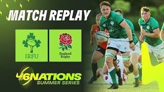 MATCH REPLAY  Ireland v England  U20 Six Nations Summer Series [upl. by Kassab443]