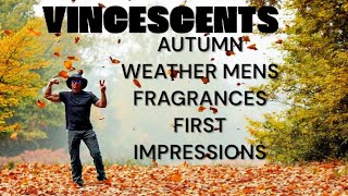 AUTUMN WEATHER MENS FRAGRANCE SAMPLES FIRST IMPRESSIONS [upl. by Trini561]