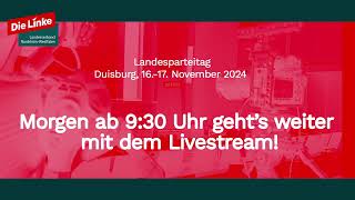 Landesparteitag die Linke NRW 1611 und 1711 Duisburg  Teil 2 [upl. by Asset]