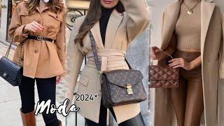 Tendencias de Moda OTOÑO INVIERNO 2024 🍂OUTFITS Bonitos PARA MUJER [upl. by Bilbe]