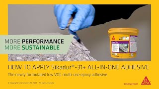 Sikadur31  How to apply [upl. by Holcomb136]