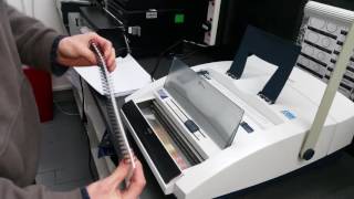 Wire binder DSB WR 2500 at Crescent Print [upl. by Polik]