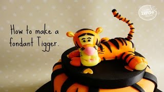 How to make Tigger out of fondant [upl. by Madelina]