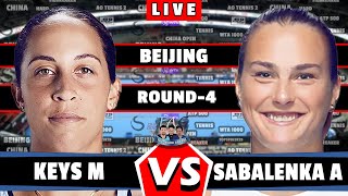 🔴LIVE Sabalenka A vs Keys M • Beijing Open 2024 Round 4 Sabalenka Keys tennis WTA BeijingOpen [upl. by Kirrad]