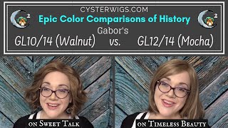 CysterWigs Color Comparison GL1014 Walnut vs GL1214 Mocha by Gabor [upl. by Immanuel]