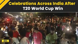 IND Vs SA Highlights Indian Fans Celebrate After Team India Became T20 World Cup 2024 Champion [upl. by Lindell]