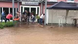 Starkregen und Unwetter in Jettenbach Landkreis Kusel [upl. by Nalda875]