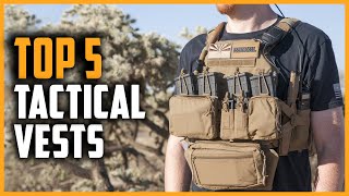 Best Tactical Vests 2024  Top 5 Tactical Plate Carrier On Amazon [upl. by Haramat464]