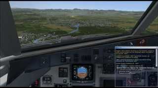 FSX J41 Landing ClermontFerrand LFLC ILS 26 [upl. by Leonie]