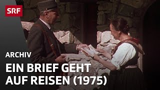 Ein Brief geht auf Reisen 1975  Post und Briefmarken  SRF Archiv [upl. by Erasaec]