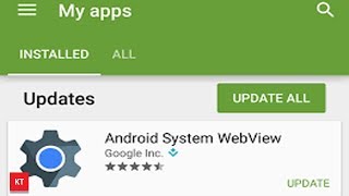 How I enabled and updated android system web view [upl. by Eilagam]