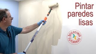 4 claves para pintar pared lisa profesional Bricocrack [upl. by Kessia]