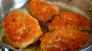 Parmesan Crusted Pork Chops Recipe [upl. by Reniar]