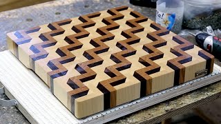 Making a 3D end grain cutting board 3 [upl. by Htebilil663]