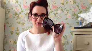 Review of Christian Dior huge sunglassesprescription glasses diorific designer style [upl. by Raamaj165]