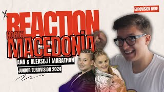 🇲🇰REACTION MACEDONIA I JESC 2024 I ANA amp ALEKSEJ  MARATHON [upl. by Samella]