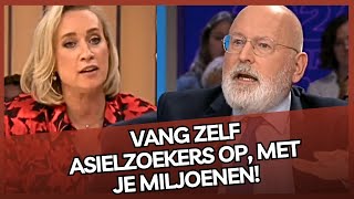 Timmermans krijgt ervan langs op TV Vang zelf ASIELZOEKERS op met je MILJOENEN [upl. by Gardner]