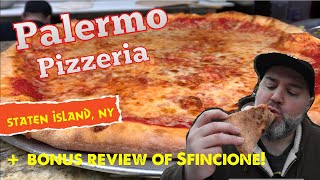 Pizza review PALERMO PIZZERIA including SFINCIONE Staten Island NY [upl. by Hilary548]