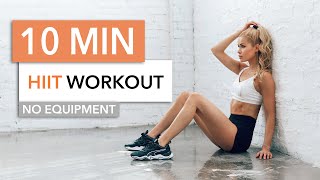 10 MIN HIGH INTENSITY WORKOUT  burn lots of calories HIIT  No Equipment I Pamela Reif [upl. by Veron]