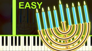 OH HANUKKAH  EASY Piano Tutorial [upl. by Rodmun]