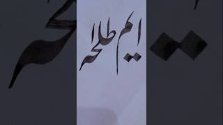 Nastaliq Calligraphy with Qalam✍️ shorts ytshorts viralvideo 1million 1ksubscribers please [upl. by Rossen371]