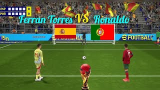 Portugal vs Spain full penalty shootout  Ronaldo vs 👉 Ferran Torres ESP vs POR HIGHLIGHTS [upl. by Alemrac]