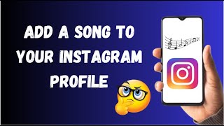 Add a Song  music to Your Instagram Profile [upl. by Neyuq]