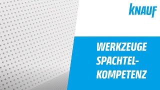 Knauf Spachtel  Werkzeuge [upl. by Matlick258]