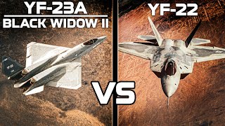 YF23 Black Widow II Vs YF22 Raptor  Advanced Tactical Fighter  Digital Combat Simulator  DCS [upl. by Nirrok]