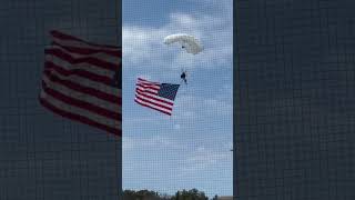 Paratrooper at Fluor Field for the Greenville Drive game [upl. by Porett402]