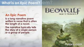 Epic Poems  Definition Characteristics and Examples [upl. by Kellby]