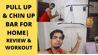 Review Pull up bar chin up bar with pulley installation In Hindi [upl. by Artapoelc]